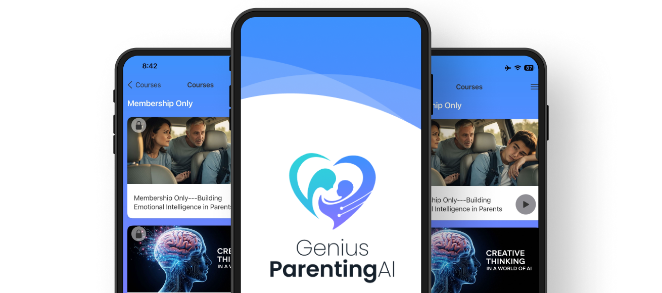 Genius Parenting app mockup