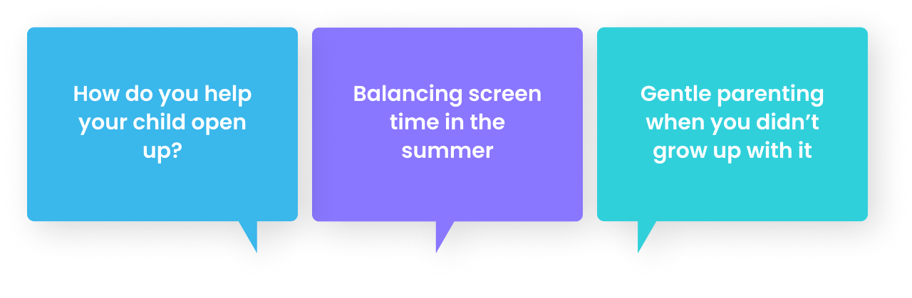 Community highlights mockup